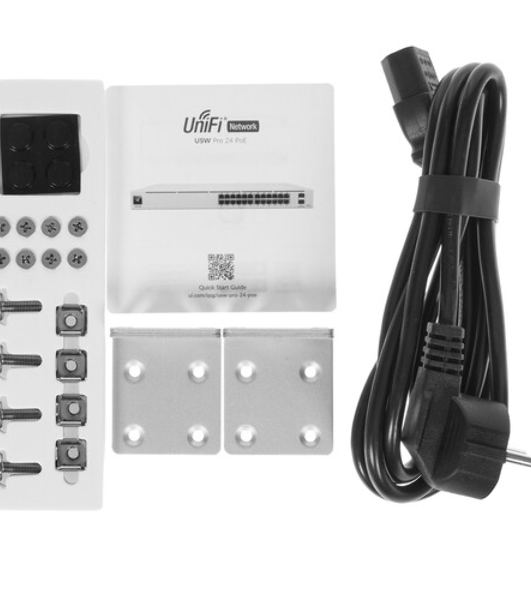 Коммутатор USW-Pro-24-POE-EU Ubiquiti UniFi Switch Pro 24 PoE 16x GLAN PoE+, 8x GLAN PoE++ (до 64 Вт на порт), 2x SFP+, раздает до 400 Вт