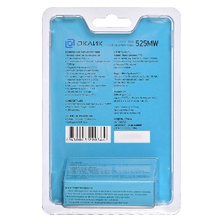 Мышь беспроводная Oklick 525MW синий, 1000 dpi, радиоканал, USB, кнопки - 3