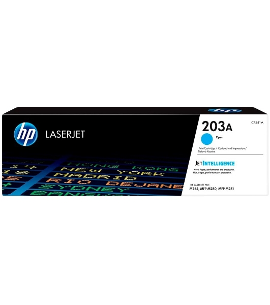 Картридж лазерный HP 203A CF541A (HP 203A) голубой для HP LaserJet M254/M280/M281 1300 страниц.