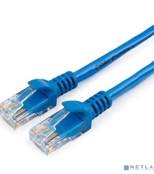Патч-корд UTP Cablexpert PP12-20M/B cat.5e, 20м, литой, многожильный, синий