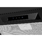 Вытяжка встраиваемая Kuppersberg INLINEA 52 Black, ширина 52 см, отвод/рециркуляция, 850 м3/час, электронное сенсорное управление, таймер, пульт ДУ, 3 скорости, светодиодное освещение 2х3,5 Вт, металлический жироулавливающий фильтр, угольный фильтр С6С (опция), 42 дБ, черный, фото3