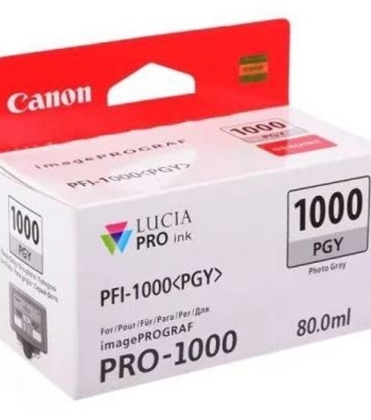 Картридж струйный Canon PFI-1000 PGY для IJ SFP PRO-1000 WFG. Фото серый. 80 мл.