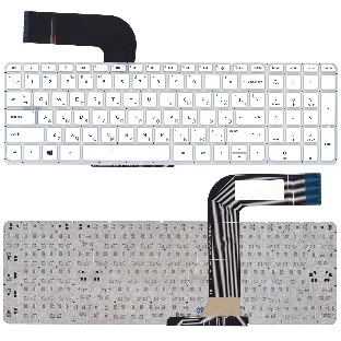 Клавиатура для ноутбука HP Pavilion 15-P 17-F белый
