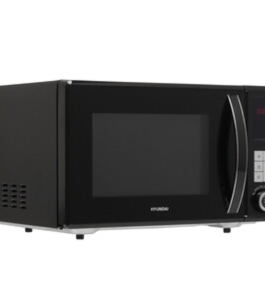 Микроволновая печь Hyundai HYM-D3009 черный, 23 л, 800 Вт, переключатели - кнопки, поворотный механизм