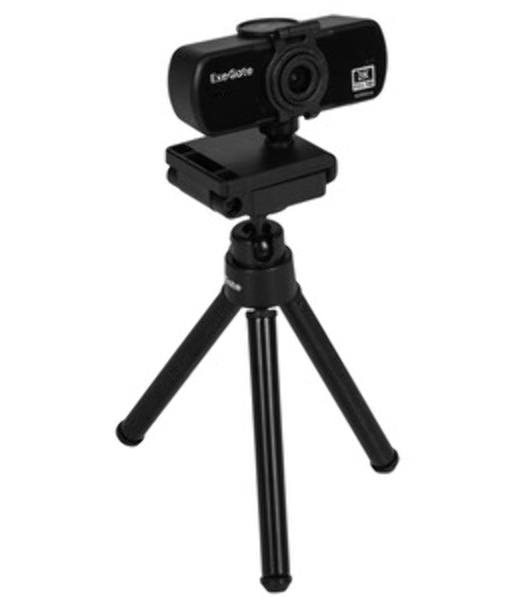 Веб-камера ExeGate Stream C940 2560x1440, 30 кадр/с, USB Type-A, микрофон (шумоподавление), универсальное крепление, штатив в комплекте