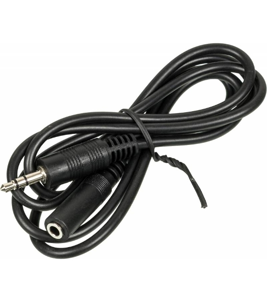 Кабель аудио Ningbo JAAC003-1 Jack 3.5 (m)/Jack 3.5 (f) 1м. черный