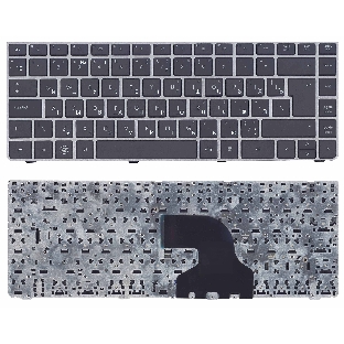 Клавиатура для ноутбука HP ProBook 4330S 4331S черная c серой рамкой
