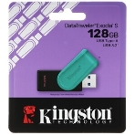 Флешка USB Kingston DataTraveler Exodia S (DTXS/128Gb), 128Gb, USB 3.2 Gen 1, R/W 150/60, бирюзовый/черный, фото8