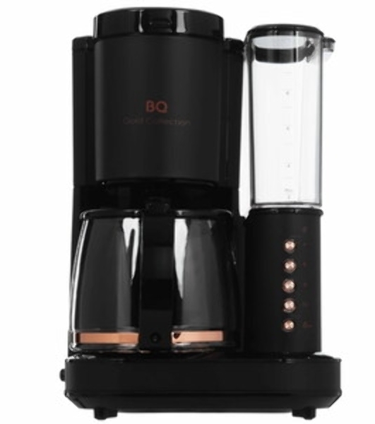 Кофеварка капельная BQ CM7002 Black-Rose Gold со встроенной кофемолкой, исп. кофе - молотый/зерновой, 1.25 л, 800 Вт.