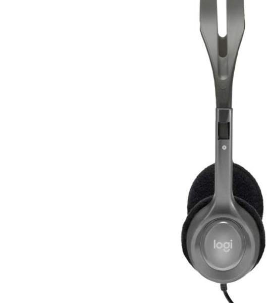 Гарнитура Logitech H110 серебристый, проводная, 3.5 мм