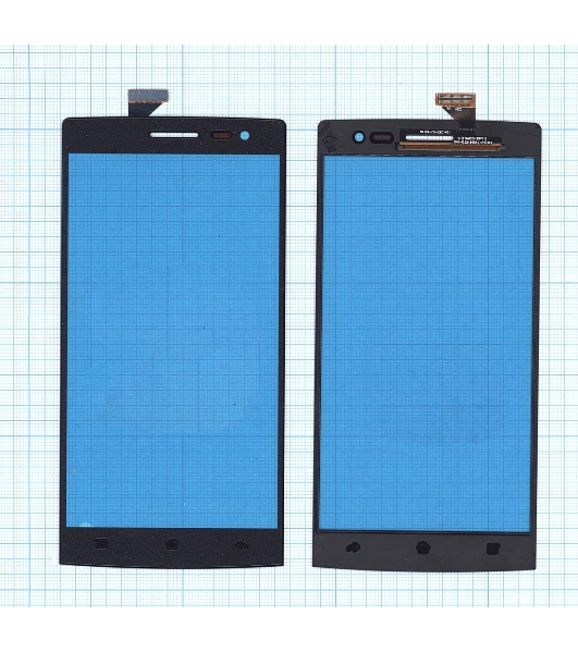 Сенсорное стекло (тачскрин) для OPPO Find 7/Find 7a, черное