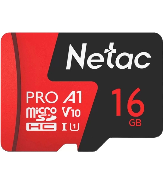 Флеш карта NeTac MicroSD card P500 Extreme Pro 16Gb, retail version w/SD adapter