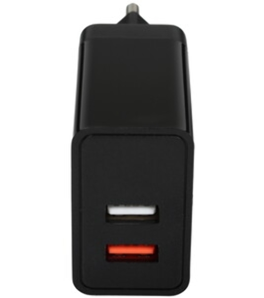 Автомобильное зарядное устройство Qumo Energy light (Charger 0034), 2USB, 2А, черный