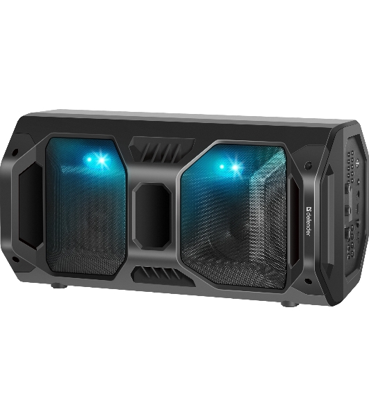 Портативная акустика Defender Rage 50 Вт Light/BT/FM/USB/LED/TWS черный