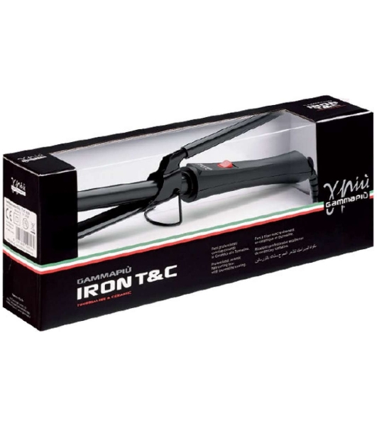 Щипцы Gamma Piu Iron Ready T&C HI-NA1125 40Вт макс.темп.:200С покрытие:керамико-турмалиновое черный