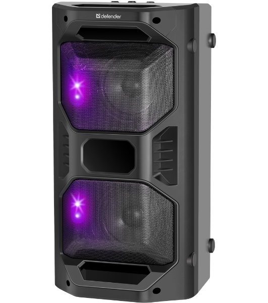 Портативная акустика Defender Rage 50 Вт Light/BT/FM/USB/LED/TWS черный
