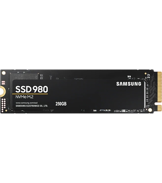 Накопитель SSD Samsung 980, 250Gb, PCIe 3.0 x4, M.2 2280, NVMe, R/W 2900/1300