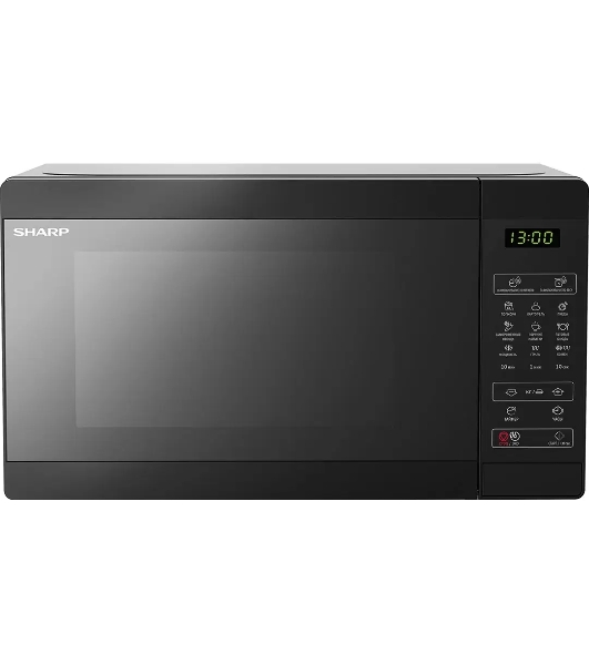 Микроволновая печь Sharp R-6800RK черный, 20 л, 800 Вт, переключатели - сенсор
