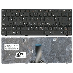 Клавиатура для ноутбука Lenovo G480 черная с черной рамкой, фото3