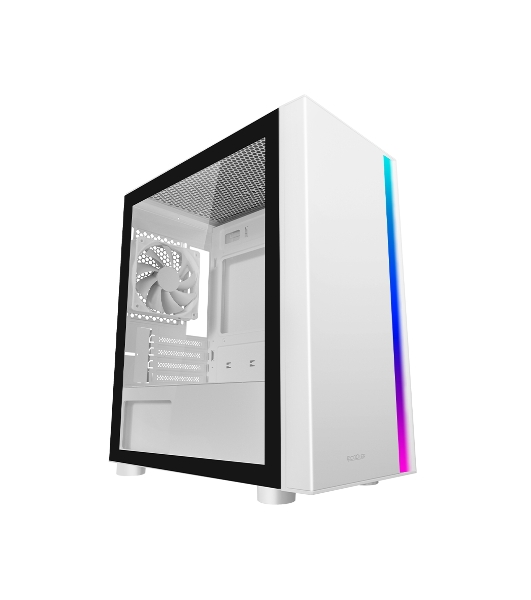 Компьютерный корпус без блока питания PCCooler LM300 ARGb WH, Tempered Glass Mid Tower, белый, ABS, TG, SPCC, 1x120мм ARGb mATX, ITX 170/330/mm 2x2.5', 2x3.5', 5xPCI 1xUSB-A 3.0, 2xUSB-A 2.0 375x205x427mm