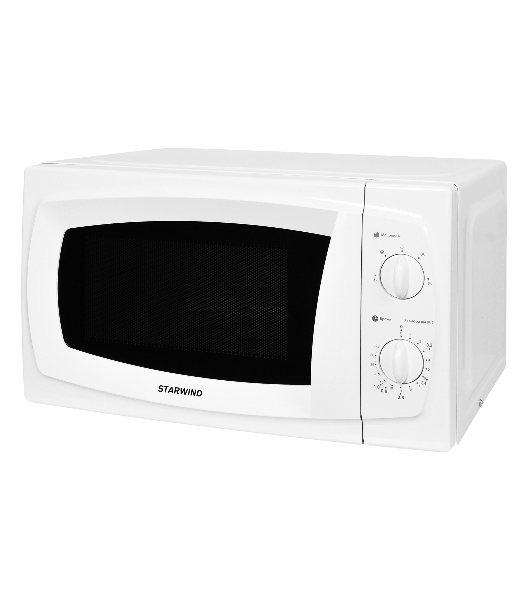 Микроволновая печь Starwind SWM5520 белый, 20 л, 700 Вт, переключатели - поворотный механизм