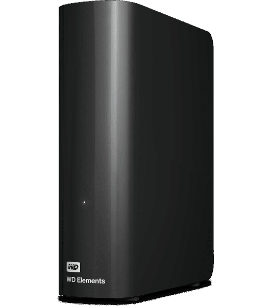 Внешний HDD 3.5' Western Digital Elements Desktop, 12TB, USB 3.2 Gen 1 Type-A, 5400 rpm, черный