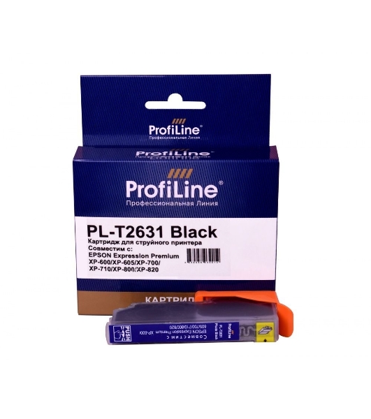 Картридж струйный ProfiLine PL-T2631 для принтеров Epson Expression Premium XP-600/XP-605/XP-700/XP-710/XP-800/XP-820 с чернилами Photo Black