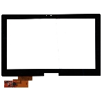 Сенсорное стекло (тачскрин) для Toshiba TCM11G04/TCM11G05 V0.1, черное, фото2
