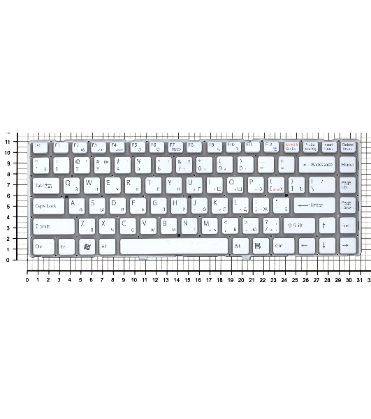 Клавиатура для ноутбука Sony Vaio VPC-EA белая без рамки