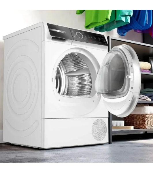 Сушильная машина Bosch WQB245B0ME белый, 9 кг, сушка - конденсационная, программ - 14, 59.8 x 84.2 x 65.1 см