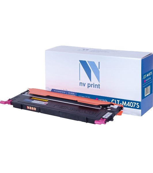 Картридж лазерный NVPrint совместимый Samsung CLT-M407S Magenta для CLP-325/CLX-3185 (1000k)