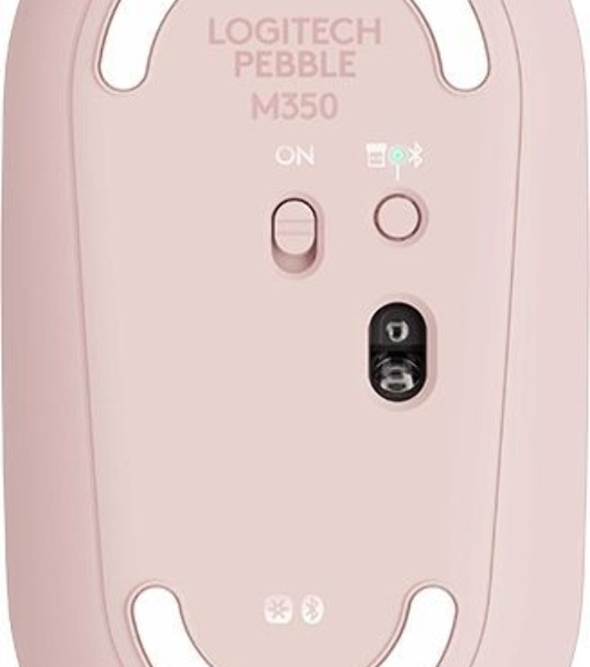 Мышь беспроводная Logitech Pebble M350 розовый, 1000 dpi, радиоканал, Bluetooth, USB, кнопки - 3