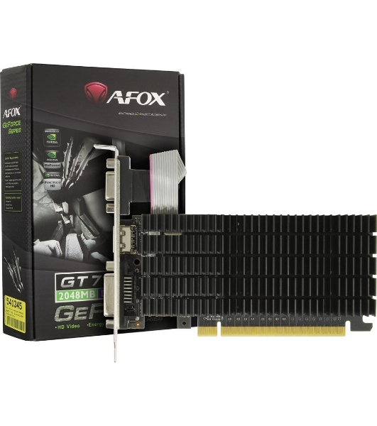 Видеокарта AFOX NVIDIA GeForce GT710 2Gb DDR3 64BIT DVI HDMI VGA LP RTL