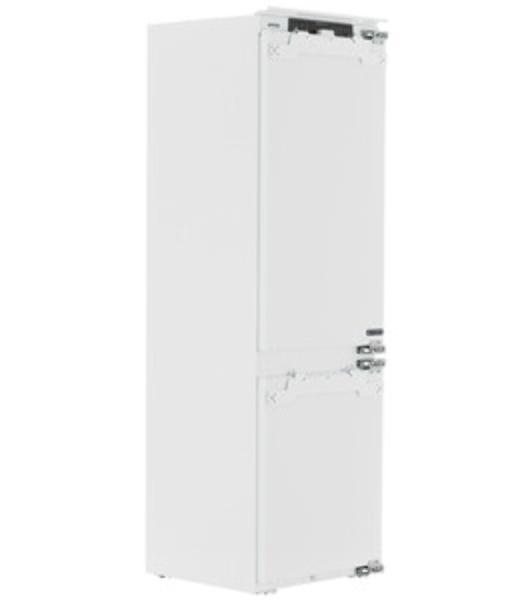 Встраиваемый холодильник Gorenje NRKI517E82WF, полезный объем 244 л, электронное управление, цифровой дисплей, автоматическое размораживание No Frost, быстрое замораживание, интенсивное охлаждение, зона свежести с контролем влажности, инверторный компрессор, энергоэффективность А+