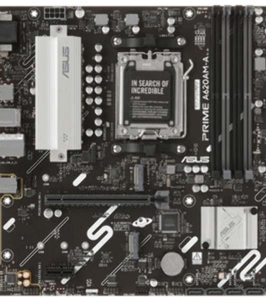 Материнская плата ASUS PRIME A620M-A-CSM, AM5, AMD A620, 4xDDR5, 4xSATA, 2xM.2, 1xPCIe 4.0 x16, 2xPCIe 3.0 x1, 1xVGA, 1xHDMI, 1xDP, 1x1Gb LAN, 2xUSB-A 5Gbps, 4xUSB-A 2.0, 3x3.5 мм, 7.1, mATX