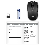 Мышь беспроводная SVEN RX-220W черный, 1600 dpi, радиоканал, USB, кнопки - 4, фото8