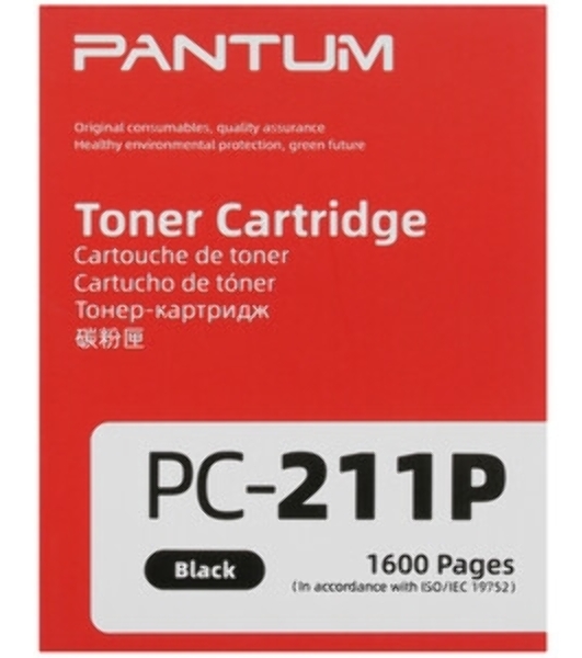 Картридж лазерный Pantum PC-211P, (аналог PC-211EV), черный (1600 стр.) для Pantum Series P2200/2500/M6500/6550/6600