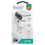 Сетевое зарядное устройство Qumo Energy PD 35Вт (Charger 0092), USB-A QC4 + 2 USB Type-C PD (один встр,кабель), цвет белый, фото3