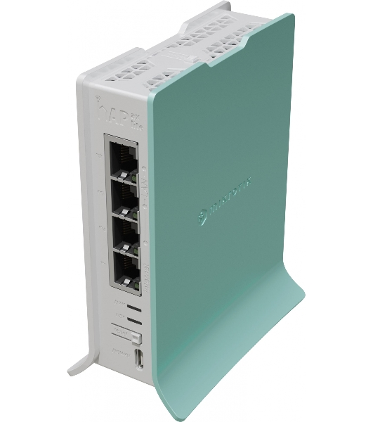 Роутер беспроводной MikroTik hAP ax lite (L41G-2AXD) AX600 10/100/1000BASE-TX голубой