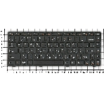 Клавиатура для ноутбука Lenovo G480 черная с черной рамкой, фото 1