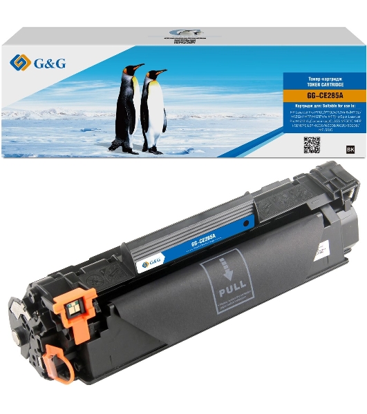 Картридж лазерный G&G GG-CE285A черный (1600 стр.) для HP LJ Pro P1102/P1102w/1214nfh/M1132/M1212nf MFP/M1217nfw MFP