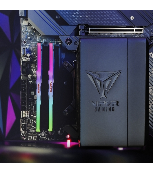 Оперативная память Patriot Viper Venom, DDR5, 32Gb (2x16Gb), 6000MHz, CL30, DIMM, с радиаторами, RGb, черный