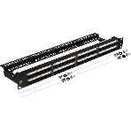 Патч-панель Lanmaster LAN-PPC48U5E 19' 2U 48xRJ45 кат.5E UTP, фото2
