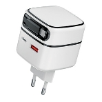 Сетевое зарядное устройство Qumo Energy PD 35Вт (Charger 0092), USB-A QC4 + 2 USB Type-C PD (один встр,кабель), цвет белый, фото 1