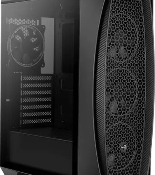 Компьютерный корпус Aerocool/Formula Aero One Eclipse-G-BK-v1 черный без БП ATX 4x120мм 2xUSB 3.0 audio