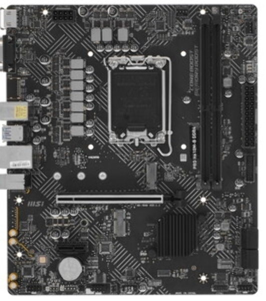 Материнская плата MSI PRO H610M-B, LGA1700, Intel H610, 2xDDR5, 4xSATA, 1xM.2, 1xPCIe 4.0 x16, 1xPCIe x1, 1xHDMI, 1xDP, 1x1Gb LAN, 2xUSB 3.2 Gen 1, 4xUSB 2.0, 3x3.5 мм, 7.1, micro-ATX