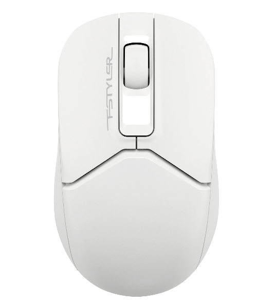 Мышь беспроводная A4Tech Fstyler FG12 белый, 1200 dpi, радиоканал, USB, кнопки - 3