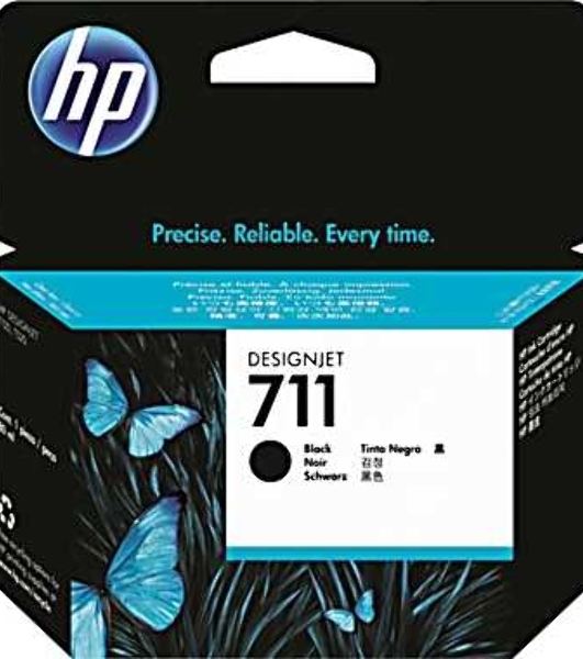 Картридж струйный HP №711 CZ133A черный для HP DJ T120/T520 (80мл)