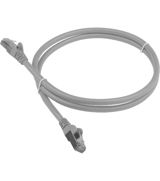 Патч-корд LANMASTER LSZH FTP cat.6, 2.0 м, серый
