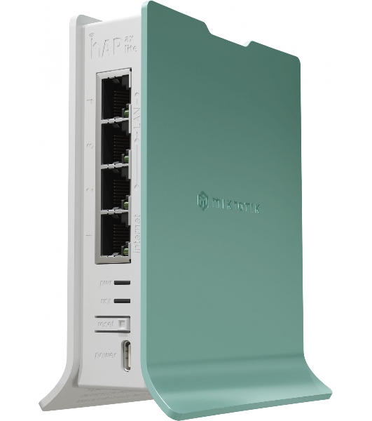 Роутер беспроводной MikroTik hAP ax lite (L41G-2AXD) AX600 10/100/1000BASE-TX голубой